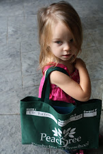 Big girl with her school bag