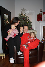 All the family in footed pjs!