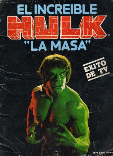 EL RINCON DEL TARADETE Album de cromos el increible Hulk la Masa