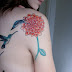 Finished Tattoo Large Shoulder Flower Tattoo
