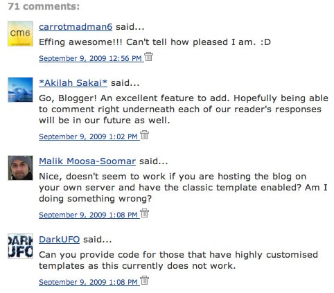 Show Avatars With Your Comments ,Get A Cool Avatar Now.