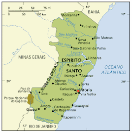 Mapa do Espírito Santo