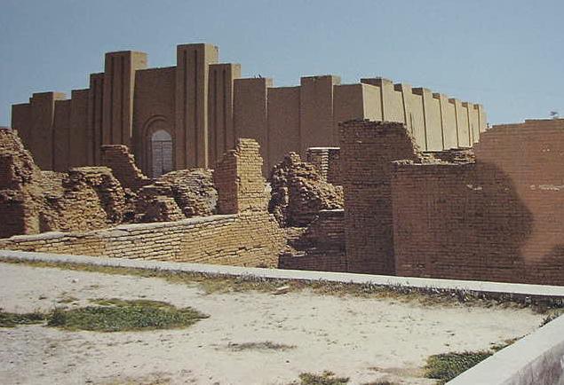 De tempel van Babylon van Saddam Hoesein