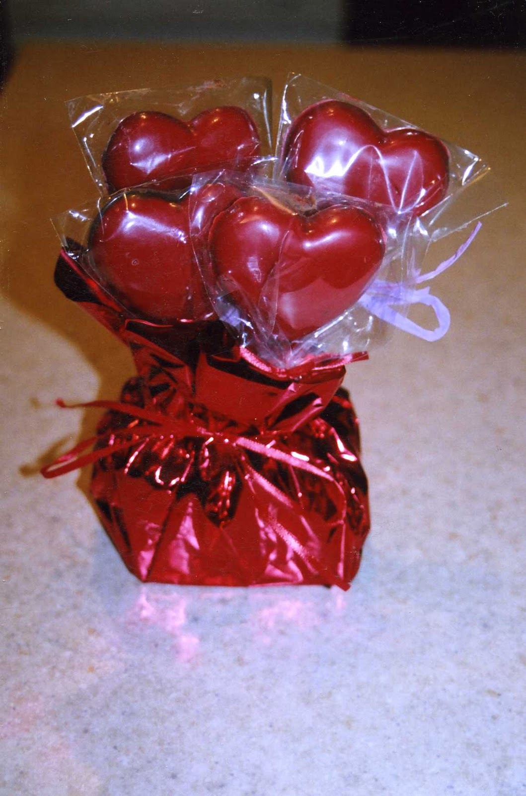 a chocolate heart