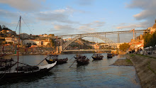 Dusk in Porto, Portugal.