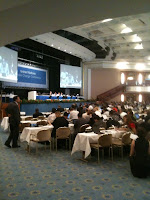 Inside the convention talks about climate change