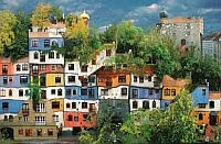 foto:Hundertwasserhaus in studentenverslag