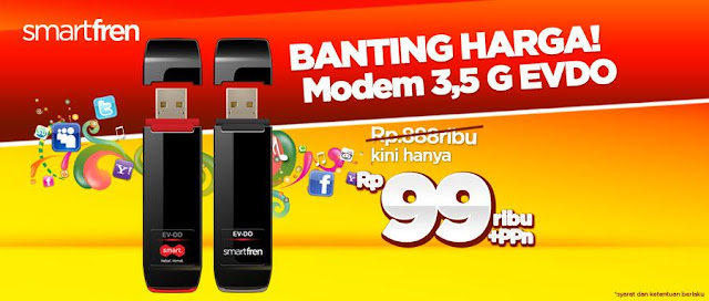 Modem EVDO Super Murah dari Smart Hanya Rp. 99 Ribu