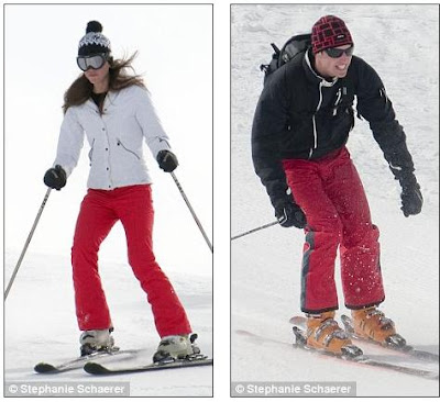 william and kate skiing kiss. william kate skiing. william