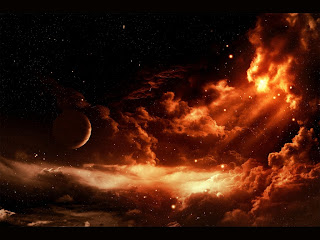 Fantasy Red Space wallpaper