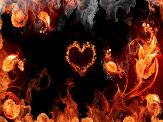 Fire Heart wallpaper