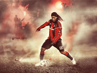 Ronaldinho at AC Millan wallpaper