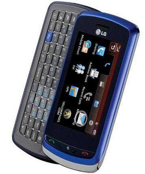 LG U2300 Android touch screen cell phone reviews QWERTY Keyboard