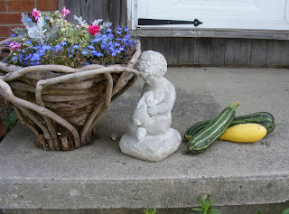 Zucchini Lying on a Porch photo by T Opdycke