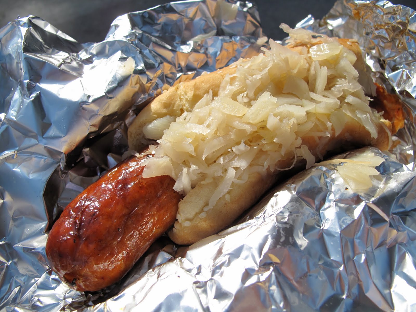 photothief Hungarian sausage with onions and sauerkraut