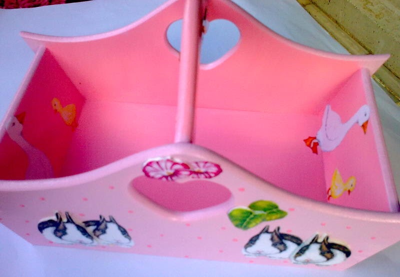 YONCANIN HOBİ DÜNYASI AHŞAP BOYAMA BEBEK SEPETİ