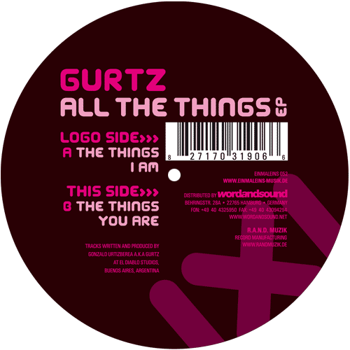 image cover: Gurtz - All The Things EP [EINMALEINS052]