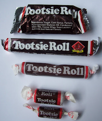 How many calories are in Tootsie Roll candies?