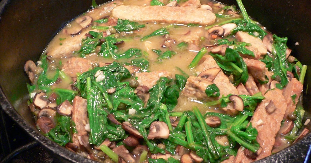 Tempeh Piccata Recipe mostly foodstuffs