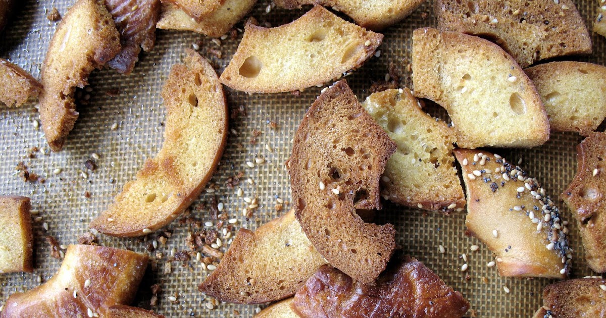 Bagel Chips Recipe mostly foodstuffs