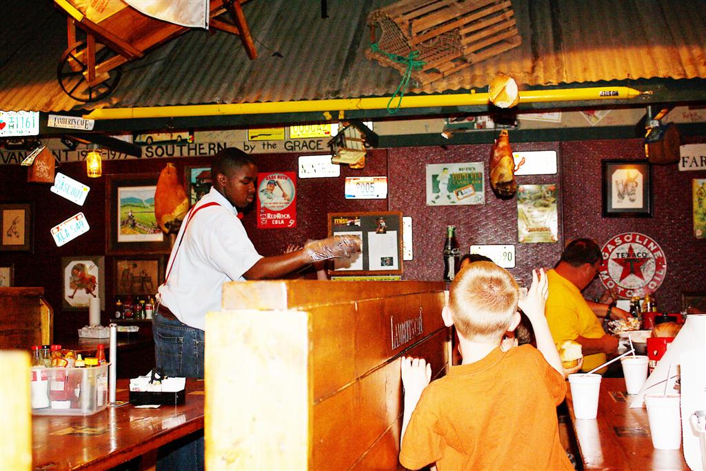 Polka Dots & Prayers Lambert's Cafe Throw Me a Roll