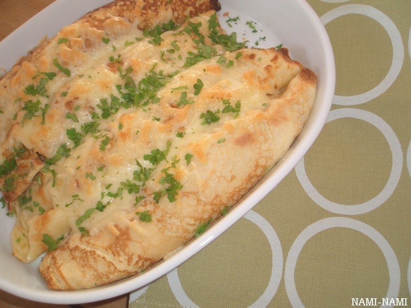 NAMINAMI a food blog Komm wieder savoury pancake rolls that