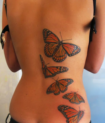 Woman Back Tattoos