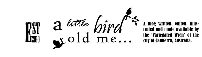 A little bird told me...