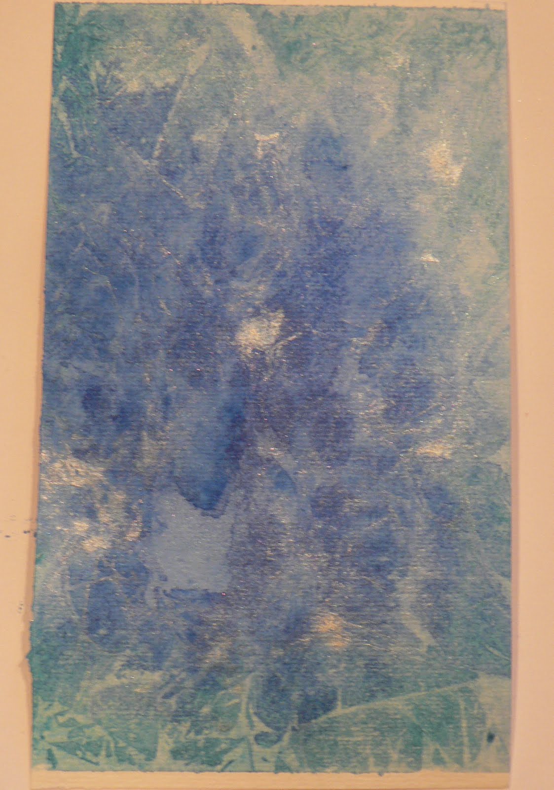 Creative Expressions Book Study Watercolor Plastic Wrap Technique