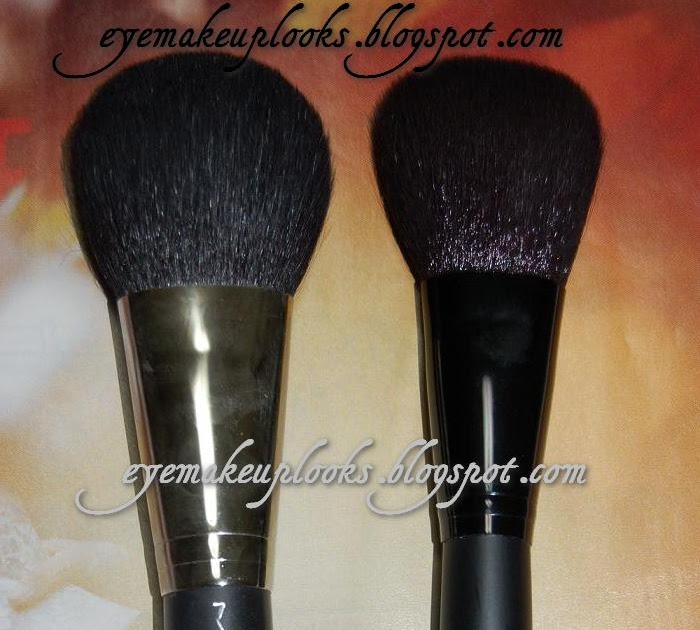 An Eye Makeup Addicts Blog ELF complexion brush vs. MAC 134