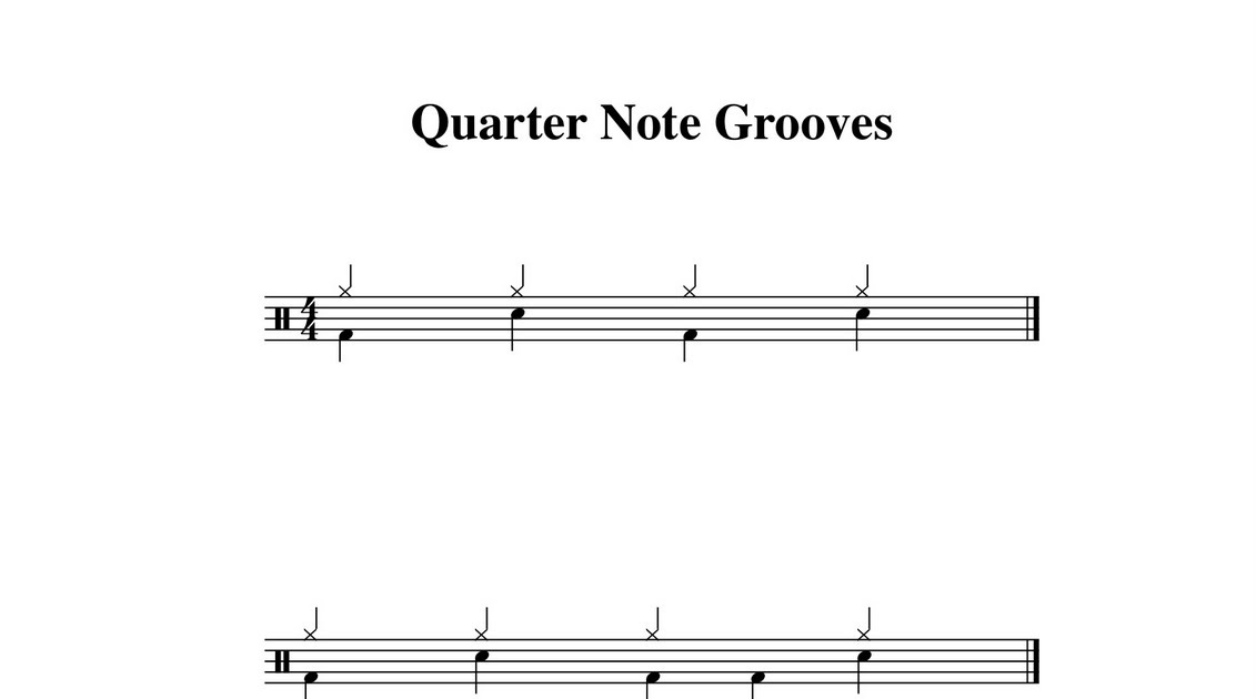 Simon Balle Music Drums Quarter Note Grooves