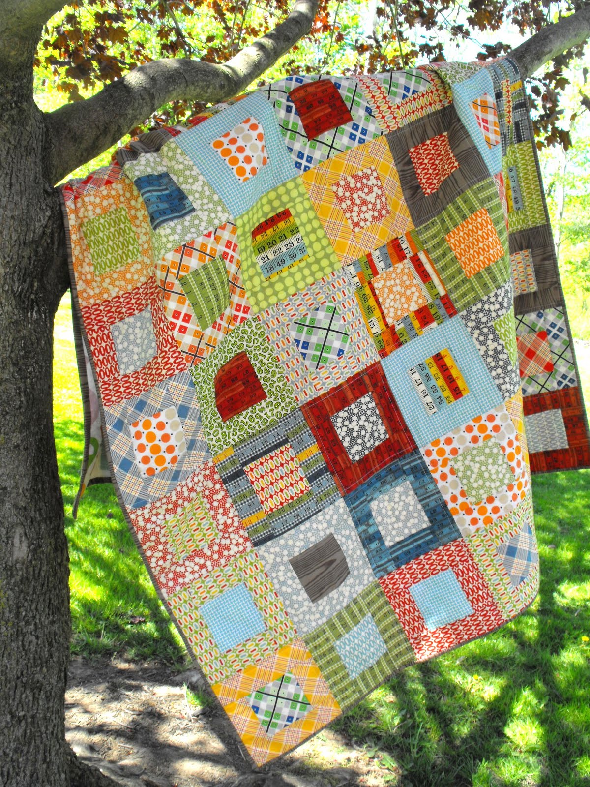 Fussy Cut: Elijah s quilt - square in square