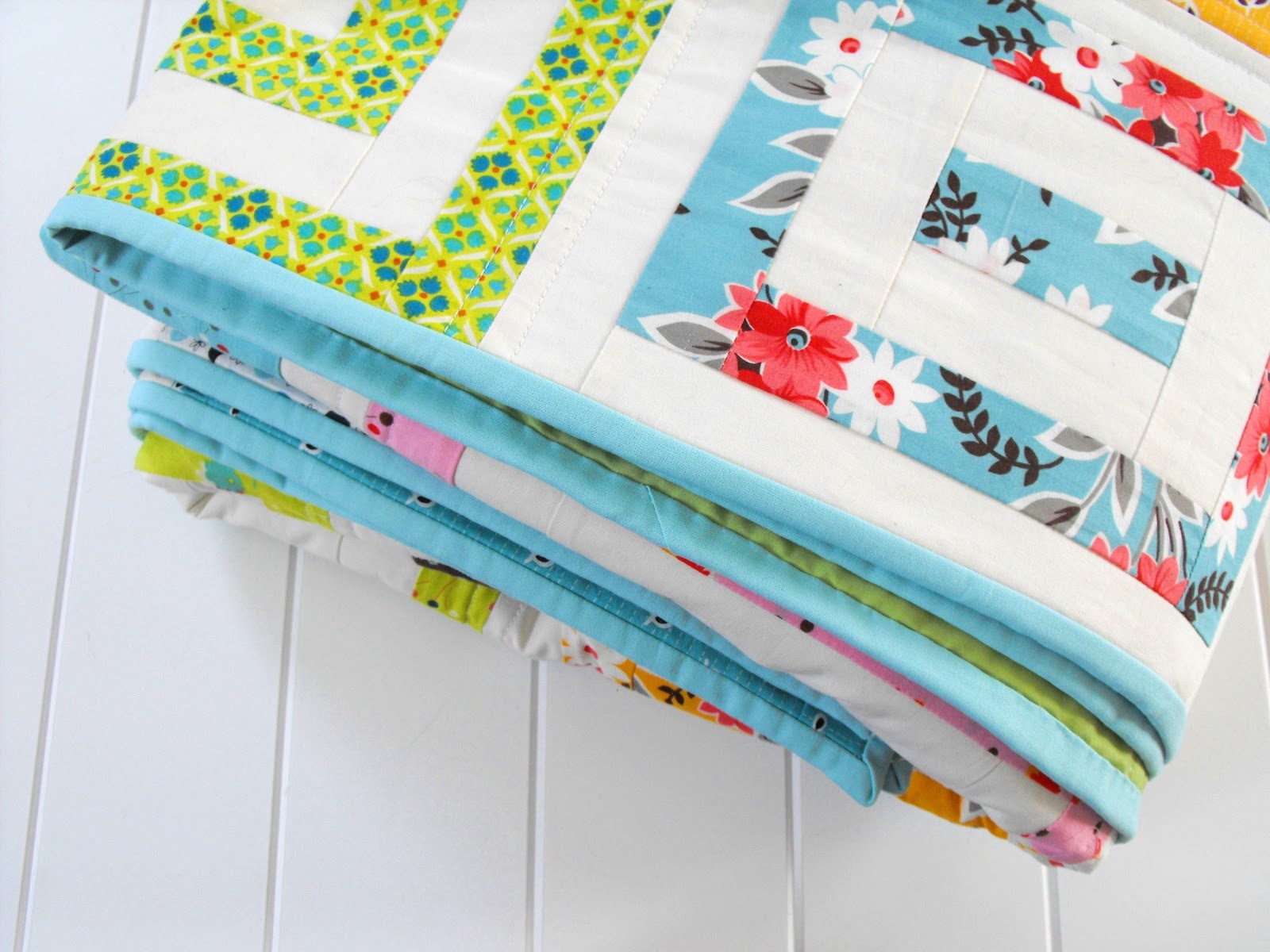 Fussy Cut finished flea market fancy quilt