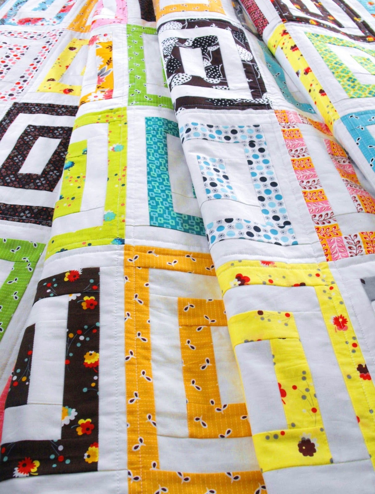 Fussy Cut finished flea market fancy quilt