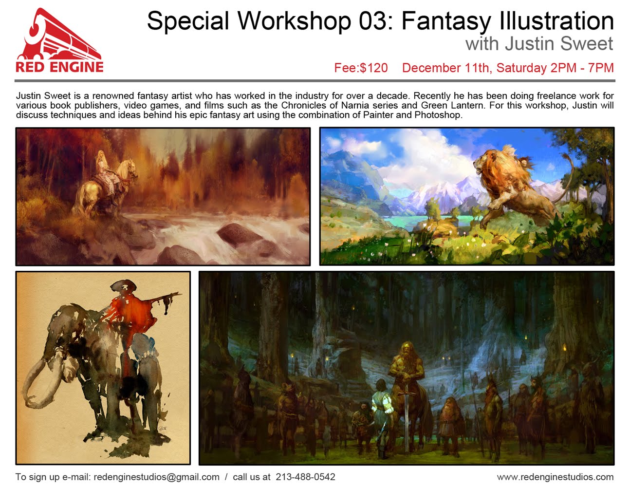 Justin Sweet Fantasy Art Workshop!!! Justin Sweet Fantasy Art Workshop!!!