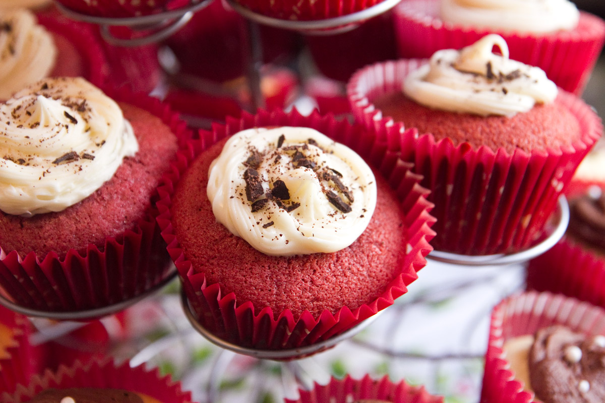 Yellow Velvet Cupcakes