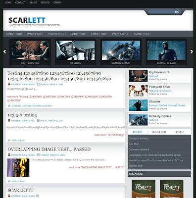 Scarlett Blogger Template