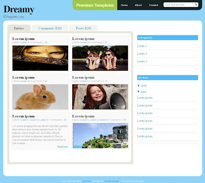 Dreamy Blogger Template
