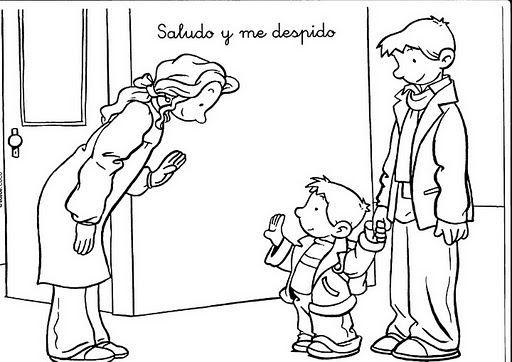 Saludo Para Colorear Imagui