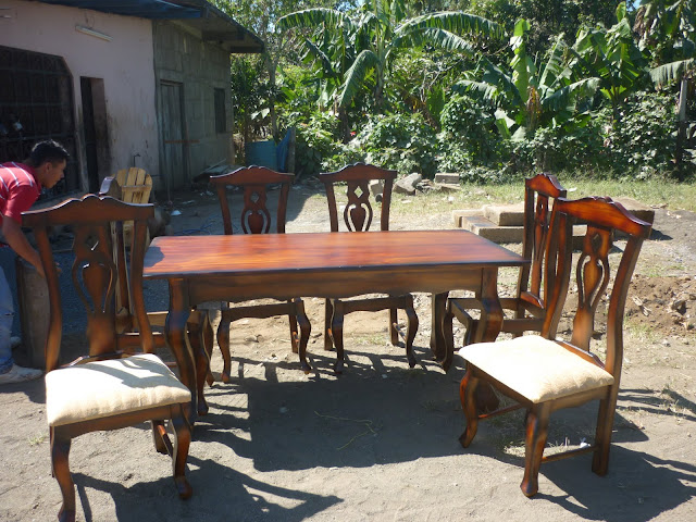 comedor de 6 puesto, cubirta de Genisero, sillas de laurel comedor de 6 puesto, cubirta de Genisero, sillas de laurel