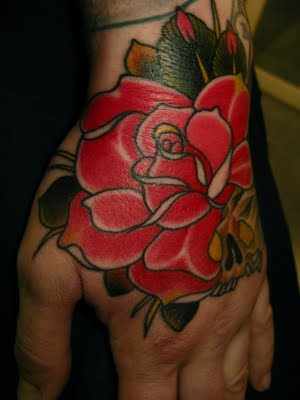 traditional hand piece tattoo