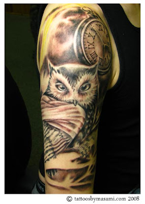 new tattoo, owl tattoo