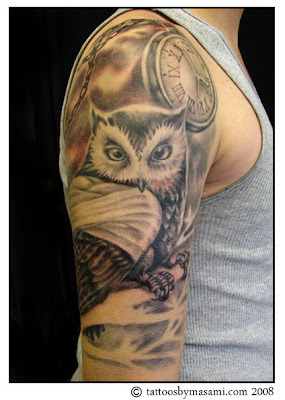 new tattoo, owl tattoo