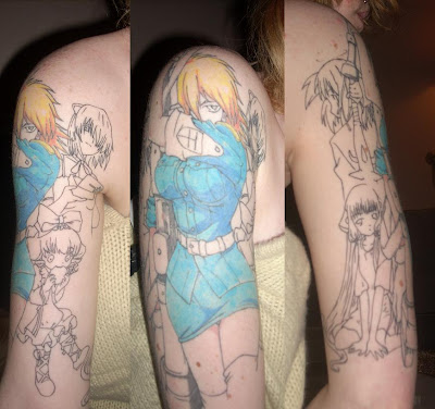 Anime Sleeve Tattoo Design