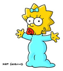 Angry Maggie Simpson