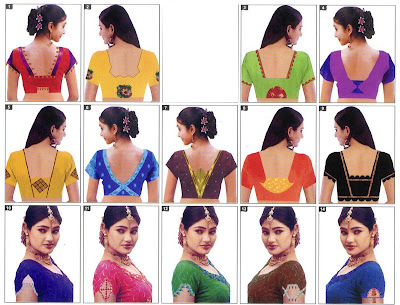 Latest 2010 Blouse Paterns and Back Designs