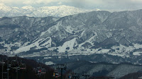 Clear mountains at 野沢温泉 (Nozawa-onsen)