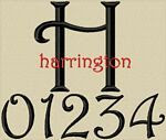 HARRINGTON FONT