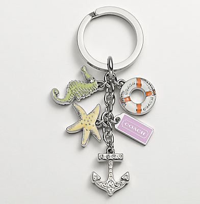 Coach Anchor Keychain