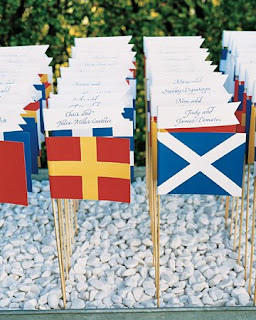 nautical wedding favors and place cards